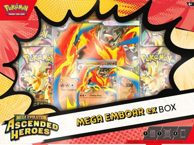 Mega Evolution Ascended Heroes Mega Emboar ex Box
