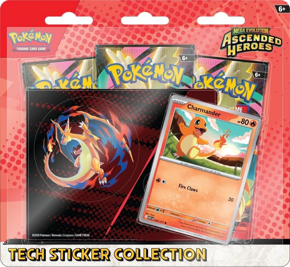 Mega Evolution - Ascended Heroes Tech Sticker Collection (Charmander)