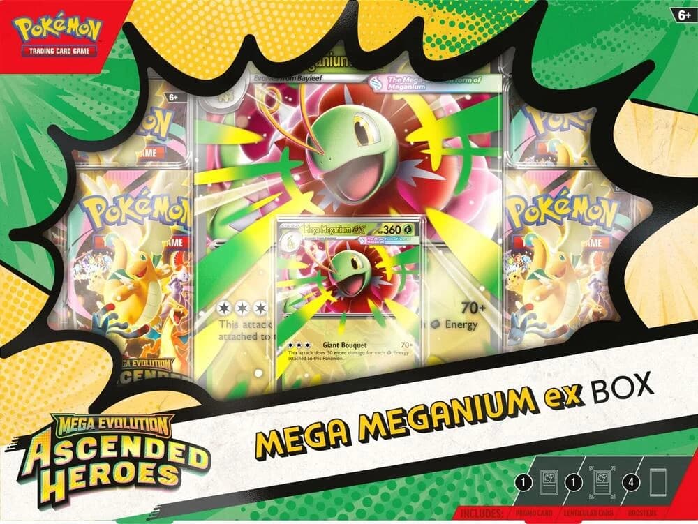 Mega Evolution Ascended Heroes Mega Meganium ex Box